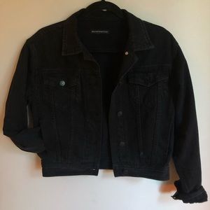 ⚡️BRANDY MELVILLE CROPPED BLACK DENIM JACKET⚡️